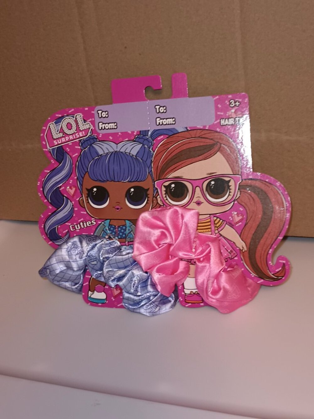 LOL 2 (2Pack) Surprise Doll Youth Pull Apart Scrunchie Hair Tie Sets